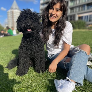 Arshiya, Hondenoppas in Amsterdam